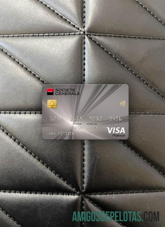 Sérvia Societe Generale Bank Cartão Visa Platinum Photolook Front modelo